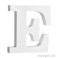 Artikelbild des Artikels “Buchstaben aus MDF Holz, Weiß, Höhe 11 cm, Stärke 2 cm Einzeln | E“