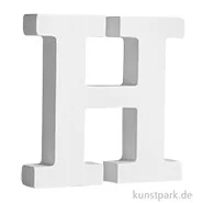 Artikelbild des Artikels “Buchstaben aus MDF Holz, Weiß, Höhe 11 cm, Stärke 2 cm Einzeln | H“