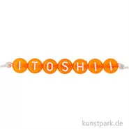 Artikelbild des Artikels “Buchstaben Perlen Mix, Rund, Orange, 4 x 7 mm, 165 Stück “