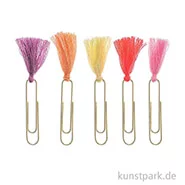 Artikelbild des Artikels “Büroklammern mit Quaste - Frühling, 5 Stück “