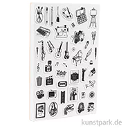 Artikelbild des Artikels “Bullet Journal Stempel - Hobbies, 46 Motive “