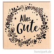 Artikelbild des Artikels “Butterer Stempel - Blütenkranz, Alles Gute, 7 x 7 cm “