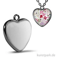 Artikelbild des Artikels “Cabochon Anhänger Herz - 25x27mm - Silber “