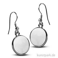 Artikelbild des Artikels “Cabochon Ohrhänger Rund 2 Stück - dm 18mm - Silber “