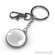 Artikelbild des Artikels “Cabochon Schlüsselanhänger Rund - dm 32mm - Silber “
