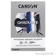 Artikelbild des Artikels “Canson GRADUATE Mixed Media Papier - Grau, DIN A4, 30 Blatt, 220 g “