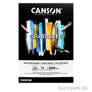 Artikelbild des Artikels “Canson GRADUATE Mixed Media Papier - Schwarz, DIN A4, 20 Blatt, 240 g “