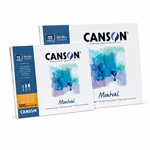 Artikelbild des Artikels “Canson MONTVAL Aquarellblock, 300g, 12 Blatt, fein “