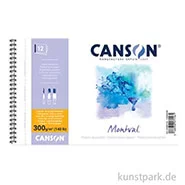Artikelbild des Artikels “Canson MONTVAL Aquarellblock Spiral, DIN A4, 12 Blatt, 300 g/m², Fein “