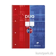 Artikelbild des Artikels “Clairefontaine Collegeblock DUO, DIN A4, 40 Blatt je Liniert und Kariert “