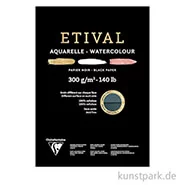 Artikelbild des Artikels “Clairefontaine ETIVAL Aquarellblock - Schwarz, 300 g, 15 Blatt DIN A2“