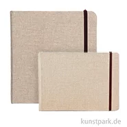 Artikelbild des Artikels “Clairefontaine Goldline Reisealbum, Natur-Leinen, 180 g/m², 32 Blatt “