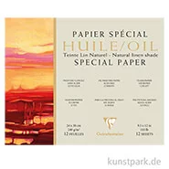 Artikelbild des Artikels “Clairefontaine Ölmalpapier, natürlicher Leinenfarbton, 240g, 12 Blatt “