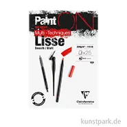Artikelbild des Artikels “Clairefontaine Paint'ON Papier Lisse, Glatt, 250g DIN A4 (25 Blatt)“