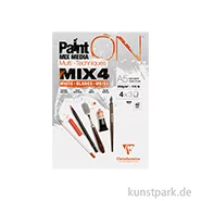 Artikelbild des Artikels “Clairefontaine Paint'ON Papier, Mixed Media, MIX 4, 250g, 12 Blatt DIN A5“