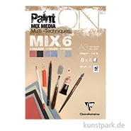 Artikelbild des Artikels “Clairefontaine Paint'ON Papier, Mixed Media, MIX 6, 250g, 24 Blatt “