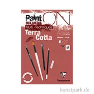 Artikelbild des Artikels “Clairefontaine Paint'ON Papier, Terracotta, 250 g, 20 Blatt DIN A4“
