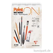 Artikelbild des Artikels “Clairefontaine Paint'ON Papier, Weiß, 20 Blatt, 250g, Spiralblock “
