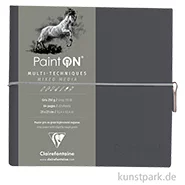 Artikelbild des Artikels “Clairefontaine Paint'ON Buch - 32 Blatt, Grau, 250 g/m², 19 x 19 cm “
