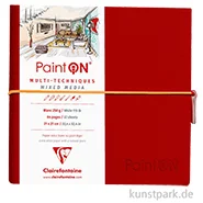 Artikelbild des Artikels “Clairefontaine Paint'ON Buch - 32 Blatt, Weiß, 250 g/m², 19 x 19 cm “