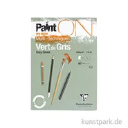 Artikelbild des Artikels “Clairefontaine Paint'ON Papier - Grün-Grau, 250g, 30 Blatt DIN A5“