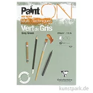Artikelbild des Artikels “Clairefontaine Paint'ON Papier - Grün-Grau, 250g, 30 Blatt “