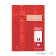 Artikelbild des Artikels “Clairefontaine Schulheft DIN A4, 16 Blatt, 90g, Lin. 38, kariert gelocht “