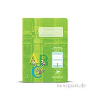 Artikelbild des Artikels “Clairefontaine Schulheft DIN A5, 16 Blatt, 90g, Lin. 1, grün hinterlegt “