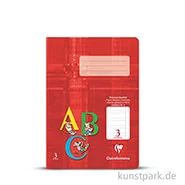 Artikelbild des Artikels “Clairefontaine Schulheft DIN A5, 16 Blatt, 90g, Lin. 3, liniert mit Rand “