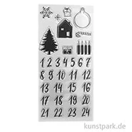 Artikelbild des Artikels “Clear Stamps - Adventskalender Classic mit 33 Motiven als Silikonstempel “