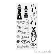 Artikelbild des Artikels “Clear Stamps - Fische, Boote, Leuchtturm, 97 x 205 mm, 17 Motive “