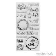 Artikelbild des Artikels “Clear Stamps - Viele Wünsche, 97 x 205 mm, 22 Motive “