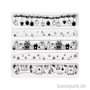 Artikelbild des Artikels “Clear Stamps - Weihnachtsbordüren, 102,5 x 97 mm, 5 Motive “