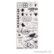 Artikelbild des Artikels “Clear Stamps - Welcome Home, 97 x 205 mm, 23 Motive “
