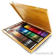 Artikelbild des Artikels “Conte Carres-Kreiden - 84er Sortiment im Bambuskasten “