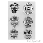 Artikelbild des Artikels “CraftEmotions Clear Stamps - Labels Lyrics, DIN A6 “