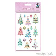 Artikelbild des Artikels “Crystal Sticker - Funkelnde Aufkleber, Tannenbäume “