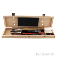 Artikelbild des Artikels “da Vinci Aquarellpinsel Set 5 Pinsel im Holzkasten, Zubehör “