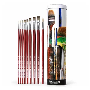 Artikelbild des Artikels “da Vinci COLLEGE Geschenkdose - Set mit 10 Pinseln, Flach + Rund “