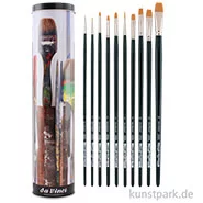 Artikelbild des Artikels “da Vinci NOVA Geschenkdose - Set mit 10 Pinseln, Flach + Rund “
