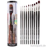 Artikelbild des Artikels “da Vinci TOP ACRYL Geschenkdose - Set mit 10 Pinseln, Flach + Rund “