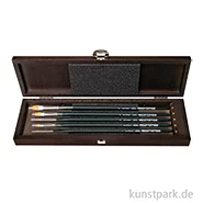 Artikelbild des Artikels “da Vinci NOVA Pinselset, Holzbox mit 5 Öl- und Acrylpinseln “