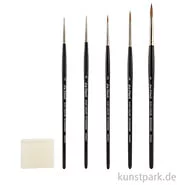 Artikelbild des Artikels “da Vinci ROTMARDER Set, 5 feine Pinsel, Kernseife, allround “