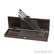 Artikelbild des Artikels “da Vinci TOP-ACRYL Pinselset, Holzbox mit 5 Öl- und Acrylpinseln “