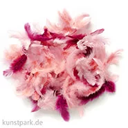 Artikelbild des Artikels “Deco-Federn - Rosa, 10g sortiert “