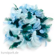 Artikelbild des Artikels “Deco-Federn - Türkis, 10g sortiert “