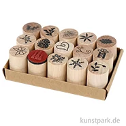 Artikelbild des Artikels “Deco Art Stempel - Weihnachten, Holz, 20 mm, 15 Stück sortiert “
