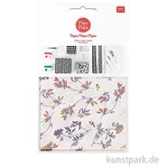 Artikelbild des Artikels “Decoupage Papier - Blumen mit Goldfolie, 3 Stück “