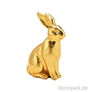 Artikelbild des Artikels “Deko Hase aus Poly, Gold, 10 x 16 x 6 cm “