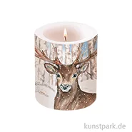 Artikelbild des Artikels “Deko Kerze - Charles, Winter Hirsch, Höhe 11 cm “